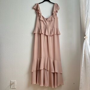 Show Me Your MuMu Reese Ruffle Dress Blush Pink